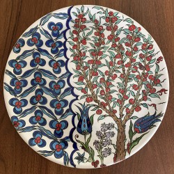 Hayat Ağacı Çintemanili Tabak