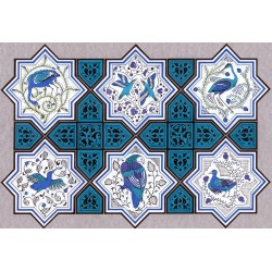 Kubadabad Sarayı Çini Desenleri Özgün Sultansazlığı Kuşları