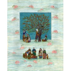 Anadolu’da Yöresel Giyimleri İle Elma Toplayanlar ve Satanlar