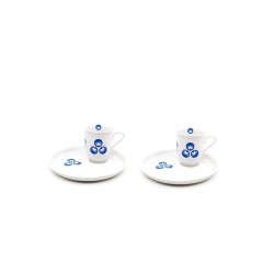 İznik Leylek ve Çiçekler - Porselen Fincan İznik Leylek ve Çiçekler - Porselen Fincan