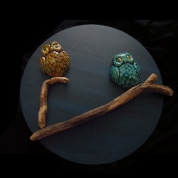 Baykuş Pano - Seramik