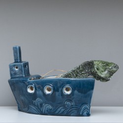 Teknede Balık - Seramik