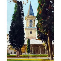 Kubbealtı Topkapı Sarayı - Suluboya