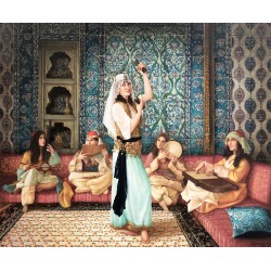 Rakkase ve Sazendeler - Yağlıboya