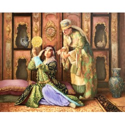 Süslenen Sultan - Yağlıboya