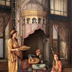 Ocak Önünde - Yağlıboya