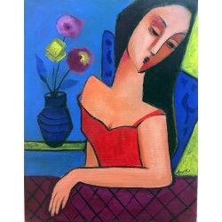 Kırmızılı Kadın